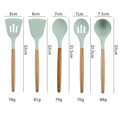 Utensilios Cocina Silicona Set por 12uds 👩‍🍳