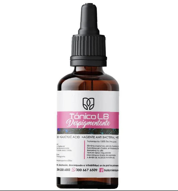 Tónico LB Despigmentante (Adiós Manchas y Acné)