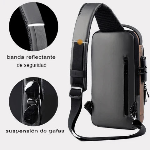 Mochila Antirrobo FX®️ Con Cerradura + Impermeable 😮🔥