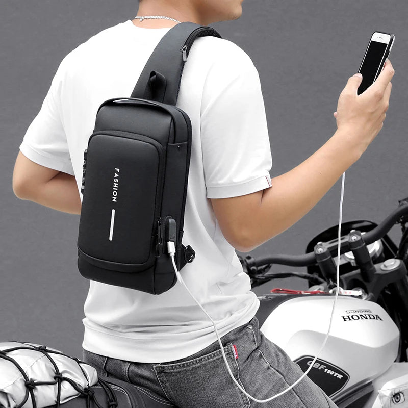 Mochila Antirrobo FX®️ Con Cerradura + Impermeable 😮🔥
